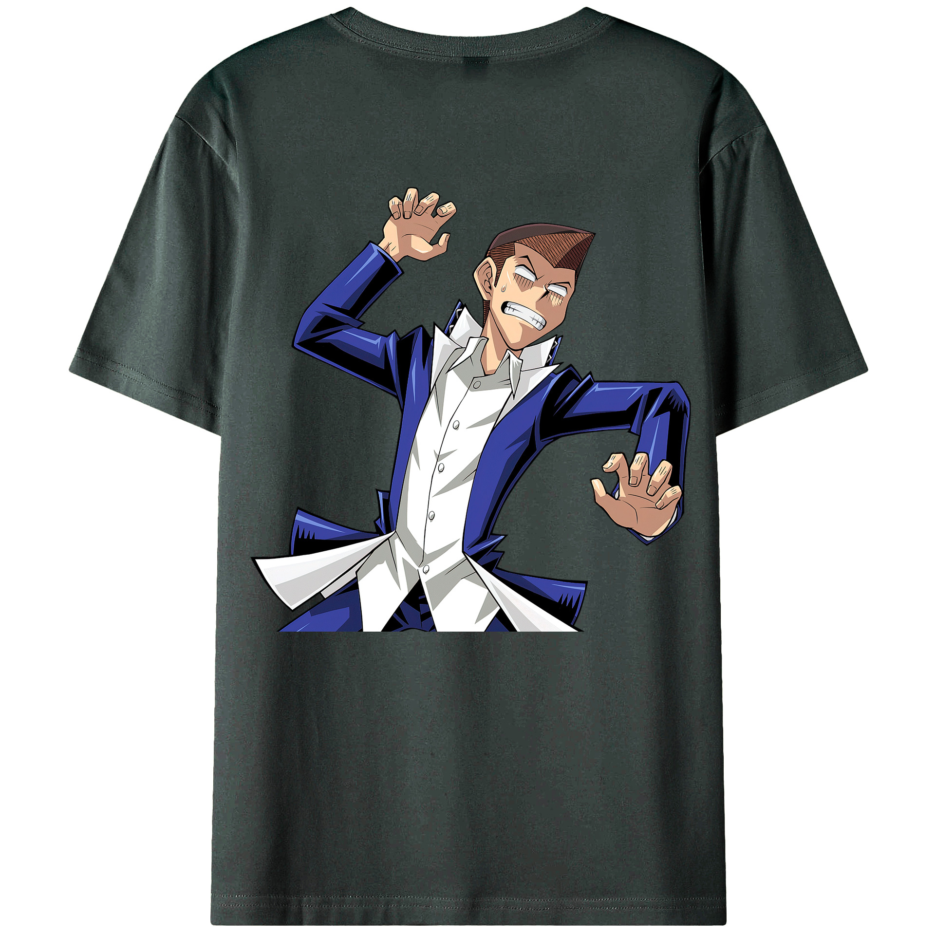 （画像用） 遊☆戯☆王 Yu-Gi-Oh! 綿100％ メンズ半袖Tシャツ（バックプリント） 通気性